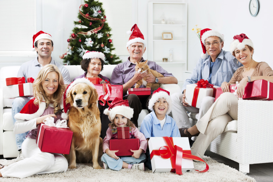 Beautiful multi-generation family sitting in the living room with their pets and holding Christmas presents. [url=http://www.istockphoto.com/search/lightbox/9786778][img]http://dl.dropbox.com/u/40117171/family.jpg[/img][/url] [url=http://www.istockphoto.com/search/lightbox/9786797][img]http://dl.dropbox.com/u/40117171/people-animals.jpg[/img][/url]
